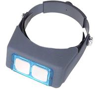 Headband Magnifier Double Lens Head-Mounted Reading Magnifier Loupe Jewelry Visor Glass Binocular Magnifier with Lens