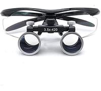 Headband Magnifier, Head MountLighted Magnifying Specs, 2.5X / 3.5X tooth-related loupes Headband Magnifying Specs for tooth-related Surgical Binoculars,3.5X for Hobbies,Read,3.5x (2.5x)