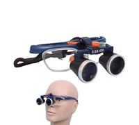 Headband Magnifying Glasses, Dental Surgical Loupe, Binocular Loupes Glasses, Removable Lens and Strap Tightness Adjustable, Field Of View > Φ 70mm, for Dentists, Electricians, Jewelers
