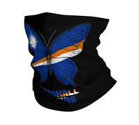 Headband Marshall Islands Rosal Islanders Butterflies Flag Facial Shield Breathable Balaclava Comfortable Neck Gaiter For Running Camping Traveling 25X50Cm