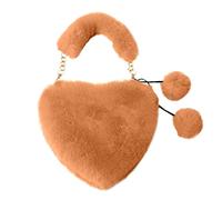Headband Matching Bright Colour Faux Shoulder Bag Heart Shape Handbag Valentine's Day Love Bag Bags Wardrobe Set, J, One Size