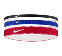 Nike Classic Mixed Flexible Headband (Pack of 3) (One Size) (Red/Blue/Black)