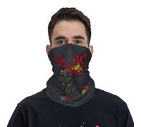 Headband Papua New Guinean Flag Eagle White Neck Warmer Uv Protection Bandana Durable Neck Gaiter For Fishing Traveling Running 25X50CM