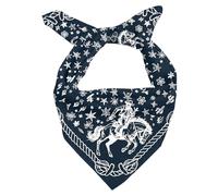 Headband Scarf for Women Men 27"X27" Western Bandanas Rodeo Party Outfit, Black, One Size
