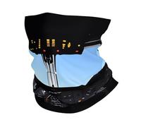 Headband style face mask, Airplane Cockpit patterned sports headband, suitable for travel, skiing, and cycling.