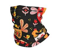Headband style face mask, Cute Rooster Chickens patterned sports headband, suitable for travel, skiing, and cycling.