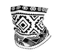 Headband style face mask, Ethnic Turtle Striped patterned sports headband, suitable for travel, skiing, and cycling.