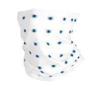 Headband style face mask, Evil eye patterned sports headband, suitable for travel, skiing, and cycling.