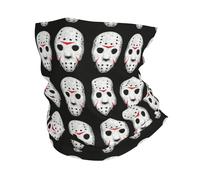 Headband style face mask, Horror Skull patterned sports headband, suitable for travel, skiing, and cycling.