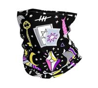 Headband style face mask, Magic Witch Witchcraft Bohemian Drawing patterned sports headband, suitable for travel, skiing, and cycling.