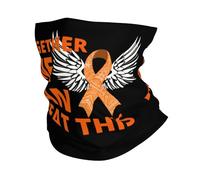 Headband Together We Can Beat This-Leukemia Balaclava Windproof Facial Shield Uv Protection Bandana For Traveling Camping Fishing 25X50CM