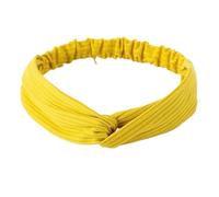 Headband Twist Knotted Headbands Soft Solid Color Cross Turban Elastic Hair Bands Women Sports Head Wrap For Yoga Fitness(P)