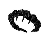 Headband with Comb Teeth for Women - Non-Slip Hair Accessories in the Shape of a Comb - Yarn Wrapped Wide Hair Bands for Girls, for Teenage Girls: Makeup Day, Styling, Home, Travel, Events