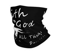 Headband With God All Things Are Possible Faith Universal Pañuelo De Cabeza Stylish Cuello Pañuelo For Running Tennis Workout