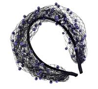 Headband with Veil for the Bride The Retro Comfortable Hair Bands | Bridal Ceremony Veil Headband For Women for Outdoor Ceremonies