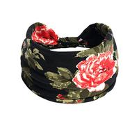 Headband Yoga Headband Ladies Headband Hair Wide Wicking Knotted Elastic Running Non-Slip Headband Sports Headband Hijab Elastic Heardband Headbands Fit like (I, One Size)