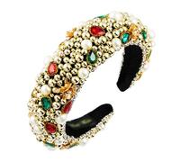 Headbands, BKSYOFU Vintage Dinner Baroque Beaded Hair Accessories Hair Bands Flower Peplums