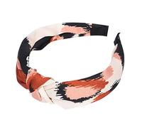 Headbands For Girls Women Wide Hairband Leopard Print Patchwork Cross Headband Head on Female Simple Hair Hoop Bands Headwear Korean Style Girls Headbands(SPAIN)