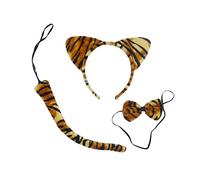 Headbands for Women, 2 Sets Cat Ears Headbands Cosplay Tails Bow Ties