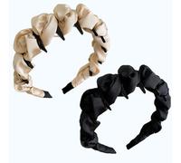 Headbands for Women, 2Pcs Zigzag Headbands Elastic Non-slip Teeth Comb High Cranium Hair Band Head Band Hair Accessories for Womens Daily Use