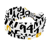Headbands for Women, ABC Pattern Is Cute Fashion Wide Headband, Cross Elastic Head Wrap, Sweat Sport Workout Turban Headband