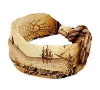 Headbands for Women, Adventure Stories Vintage Fashion Wide Headband, Cross Elastic Head Wrap, Sweat Sport Workout Turban Headband