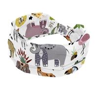 Headbands for Women, African Animals Party Pattern Yoga Workout Headband, Elastic Criss Hairband, Soft Hairwrap, Fashion Turban Head Band