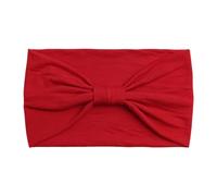 Headbands For Women African Boho Wide Knotted Head Wraps Turbans (Red One Size)