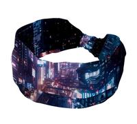 Headbands for Women Building City Views Stretchy Head Bands Hair Accessories Wide Soft Hairband for Yoga Workout Sport Running Travel