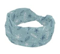 Headbands for Women, Falling Leaves Pattern Yoga Workout Headband, Elastic Criss Hairband, Soft Hairwrap, Fashion Turban Head Band
