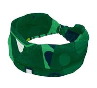 Headbands for Women Girls, Dinosaur Hello Green Soft Wide Headband, Stretchy Knotted Headwraps, Fashion Sports Hairdband for Workout Yoga, Gym, Running