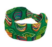 Headbands for Women Girls, Easter Eggs Green Fashion Headband, Criss Twisted Hair Band, Wide Head Wrap, Hair Accessories