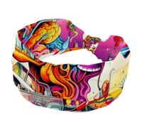 Headbands for Women Girls, No Slip Wide Headband, Elastic Hair Band, Brain and Bus Twisted Head Wrap, Hair Accessories