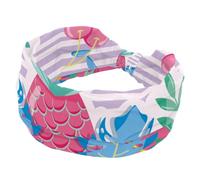 Headbands for Women Girls, Punchy Pastel Fruits Pineapples Cherry Soft Wide Headband, Stretchy Knotted Headwraps, Fashion Sports Hairdband for Workout Yoga, Gym, Running