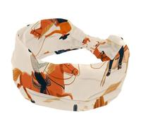 Headbands for Women Girls, Wild West Cowboys Men Horses Cactus Pattern No Slip Wide Headband, Elastic Hair Band, Twisted Head Wrap, Hair Accessories
