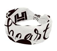 Headbands for Women, Home Is Where the Heart Is Fashion Wide Headband, Cross Elastic Head Wrap, Sweat Sport Workout Turban Headband