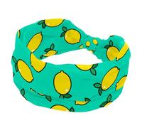 Headbands for Women, Lemon Pop Art Pattern Fashion Wide Headband, Cross Elastic Head Wrap, Sweat Sport Workout Turban Headband