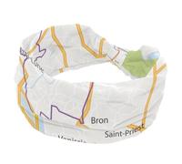 Headbands for Women, Map of Lyon City Wide Headband, Twist Knotted Yoga Workout Hairband, Soft Elastic Headwrap, Fashion Hair Accessories