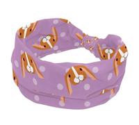 Headbands for Women, Pink Pet Yoga Workout Headband, Elastic Criss Hairband, Soft Hairwrap, Fashion Turban Head Band
