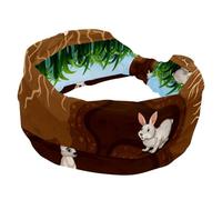 Headbands for Women, Rabbit Family Living in the Hole Yoga Workout Headband, Elastic Criss Hairband, Soft Hairwrap, Fashion Turban Head Band
