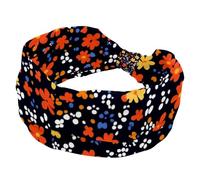 Headbands for Women, Soft Yoga Hair Bands, Little Flower Pattern Elastic Wide Headband, Breathable Hairband for Running Sport Workout Travel