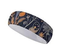 Headbands for Women Sports Decorated with Stars Printed Headband Workout Headband Hairband for Sports Fitness and Running