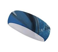 Headbands for Women Sports Headband Cute Dolphins Printed Workout Headband Hairband for Yoga Bike Cycling Basketball