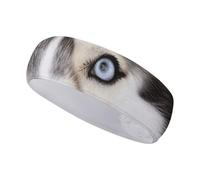 Headbands for Women Sports Headband Stupid Husky Dog Printed Workout Headband Hairband for Yoga Bike Cycling Basketball