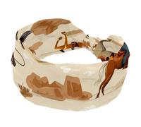 Headbands for Women, West Wild Vintage Cowboys Horses Rodeo Pattern Elastic Workout Wide Hairband, Soft Sport Turban Headband Headwrap for Yoga Gym Fitness