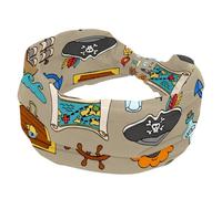 Headbands for Women, Wide Turban Headband, Non Slip Head Wraps, Pirates Adventures Elastic Sweat Yoga Workout Hairband Soft Hairwrap Bandana