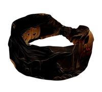 Headbands for Women Workout, Halloween Scarecrow Soft Turban Headbands, Fashion Wide Hairbands, Non Slip Stretchy Head Wraps