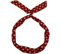 Headbands for women's hair,makeup headband,head bands adult women,1pcs Cross Bow Headband Polka Dot Hair Band Printed Fabric Women Girls Scrunchies Hairband Holder Accessories Headdress hair band(Red)