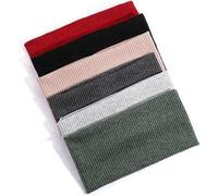 Headbands for women's hair,makeup headband,head bands adult women,hairband 5 Pack Headbands For Women Elastic Solid Colors Hair Bands For Workout Yoga Running Sports Hair Accessories hair band