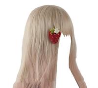 Headbands for women's hair Strawberries Hairclips for Women Sweet Pink Red Barrettes Girls Lolita Hair Accessories for Party(Red)